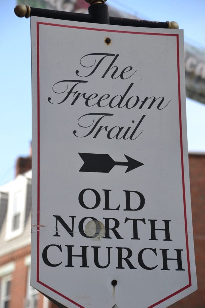 FT Faneuil Hall Freedom Trail - Old North Church Marking
