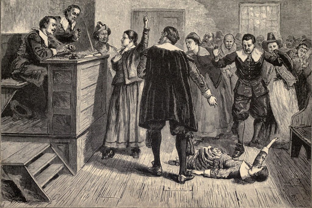 What caused the Salem witch trials?