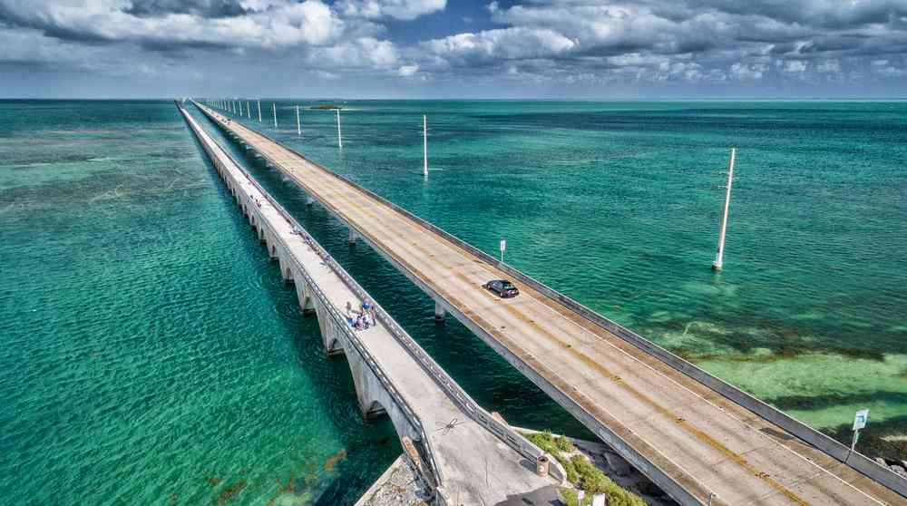 How long does it take to drive over the Seven Mile Bridge?