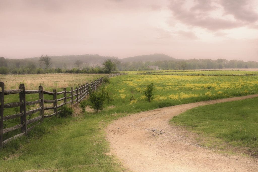 Beautiful field in Gettysburg, Pennsylvania